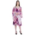 thumbnail image 5 of Moomaya WomensShortTunicKaftanCasual Kimono Mini Beach Dress Swimsuit Cover Up Dresses, 5 of 7