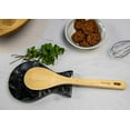 thumbnail image 4 of RADICALn Spoon Rest Handmade Marble Big Black Spatula Ladle Fork Utensil Rest - Spoon Rests Keeper Kitchen Organizer - Chef Cooking Helper Tool Countertop Spoon Holder, 4 of 5