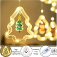 thumbnail image 2 of WILLED Christmas Light, Christmas Window Lights Indoor, 10Ft 120 LED 8 Modes Christmas Tree Curtain Lights, Christmas Curtain Lights with Santa Ornaments for Christmas, Outdoor, Christmas Tree, 2 of 7
