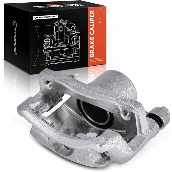 A-Premium Disc Brake Caliper Assembly with Bracket Compatible with Select Honda Models - Accord 1998 1999 2000 2001 2002, L4 2.3L - Front Right Passenger Side