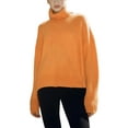 thumbnail image 1 of Txlixc Suéter casual de otoño e invierno para mujeres suéter suelto de manga larga y cuello alto de color sólido Txlixc  moda, 1 of 9