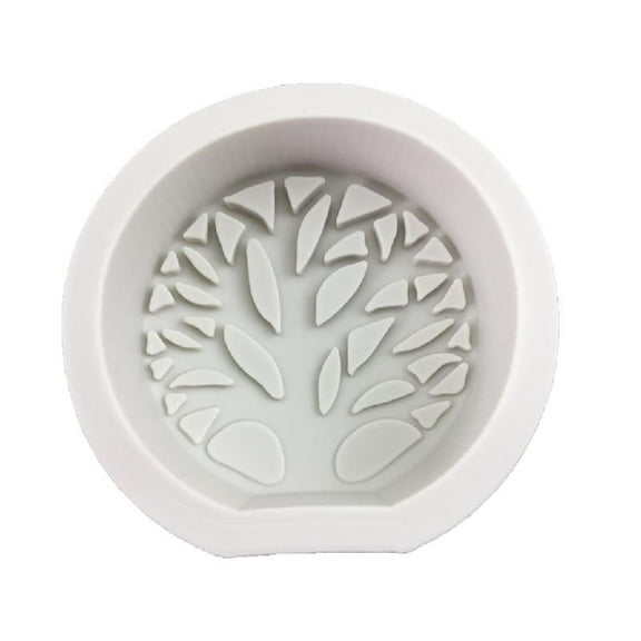 Necvior DIY Soap Mold Candle Mould Silicone Crafts Moulds Tree Shape Silicone Clay Molds