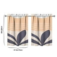 thumbnail image 4 of Modern Abstract Geometric Lines Boho Kitchen Curtains - Vintage Tier Cafe Curtains for Bathroom Living RV Rod Pocket Window Drapes 36 Inch 2 Panels Set 28"x36" Window Treatment Tiers, 4 of 4