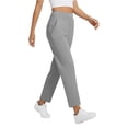 thumbnail image 2 of Travel Dress Pants Women Stretch Pull on 7/8 Ankle Golf Trousers High Waisted Work Business Casual Slacks with Pockets Gray,2XL, 2 of 7