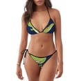 thumbnail image 1 of Fotbe Dino Playing Roller Skate Traje de Baño para Mujer de Dos Piezas – Bikini Sexy de Tirantes Tipo Halter con Diseño Triangular, 1 of 6