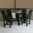 thumbnail image 2 of Highwood's 42" x 42" Square 5-pc Lehigh Dining Set - Counter Height, Outdoor, Eco-friendly, Synthetic Wood, 2 of 5