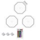 thumbnail image 2 of Lámpara De Panal Lámpara Luz de pared empalmable de iluminación ambiental LED RGB 3pcs para Bar Party (Octágono), 2 of 5
