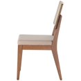 thumbnail image 4 of Manhattan Comfort Pell Dining Side Chair in Dark Beige and Maple, 4 of 7