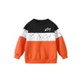 thumbnail image 5 of Fdqin Boys Sweatsuit 2 Pcs Sweatshirt Jogger Pants Set Kids Clothes Fall Winter Spring Pullover Outfits Orange 7-8 Years, 5 of 9