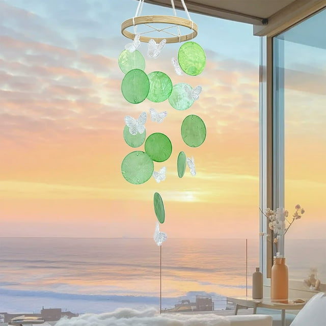 Natural Wind Chime Colorful Decoration Balcony Showcase Home Bedroom Wall Hanging