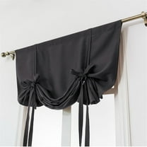 Curtains for Living Room Cloth, Curtain Curtain *1 (Black-One Size)