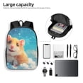 thumbnail image 4 of Xecao Cloud Cute Hamster print Travel Backpack, Large Computer Backpack for Men Women, College School Rucksack Book Bag, 4 of 5