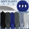 thumbnail image 5 of KOITHOT 6 Pack Men Fuzzy Socks Warm Winter Soft Fluffy Cozy Slipper Fleece Socks for Men, 5 of 7