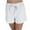 White, variant on Jinhomg Summer Shorts for Women Cotton Linen Shorts Workout Lounge Shorts Belted Ruffle Stylish Shorts High Waisted Casual Shorts with Pockets Spring Saving Coffee M
