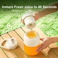 thumbnail image 3 of 1000ml Portable Juicer with Stainless Steel Blade and 2-in-1 Lids for Shakes and Smoothies, 3 of 6