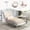 Beige, variant on Velvet Chaise Lounge Indoor with Pillow, Button-Tufted Upholstered Chaise Lounge Chair for Bedroom Living Room Office, Emerald Velvet, 63.98L x 28.94W x 34.06H