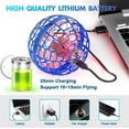 thumbnail image 6 of Flying Orb Ball Toys Hover Ball DIY Globe Shape Magic Controller Mini Drone Floating Toy 360°Rotating Boomerang Ball,Built-in RGB Led Lights Spinner Toys for Kids Adults Outdoor Indoor Gift(Blue), 6 of 11