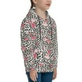 thumbnail image 3 of Pofeuu Rose Mix Leopard 3 Print Kids Pullover Hoodies Warm Thick Hooded Sweatshirt with Packet for Boys Girls-Small, 3 of 6