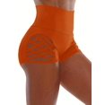 thumbnail image 5 of Women's Solid Skinny Cut Out Shorts, Sexy High Waist Yoga Shorts, Women's Clothing, 5 of 5