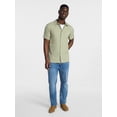 thumbnail image 2 of George Men's & Big Men's Regular Fit Microfiber Button-Up Shirt with Short Sleeves, Sizes XS-5XL, 2 of 5