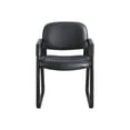 thumbnail image 1 of Safco Cava Urth Sled Base Guest - Chair - visitor - armrests - vinyl - black, 1 of 3