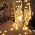 thumbnail image 1 of Lumières de Noël LED Fil de Cuivre Étoile Rideau String Lights Lampe Fée Éclairage Chaud, 1 of 9