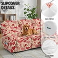 thumbnail image 5 of COEQINE Stretch Recliner Chair Cover Stay in Place 3 Seater Recliner Couch Cover Anti-Slip Reclining Sofa Slipcover with Pocket 8 Pieces for Reclining Chair for Valentines Day Decor, Vintage Heart, 5 of 8