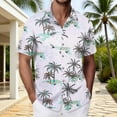 thumbnail image 2 of MDUKONU Chemise Douce pour Homme à Manches Courtes, Résistante aux Plis, Chemise Tendance Blanche P, 2 of 4