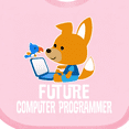 thumbnail image 4 of Inktastic Future Computer Programmer Boys Baby Bib, 4 of 4