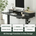 FEZIBO 48 x 24 Inch Height Adjustable Electric Standing Desk with