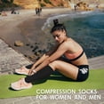 thumbnail image 3 of Hi Clasmix 5 Pairs Copper Compression Socks for Men & Women 20-30 mmHg Graduated Compression Stockings for Sports Running Flight Travel Pregnancy(Black, L/XL), 3 of 7
