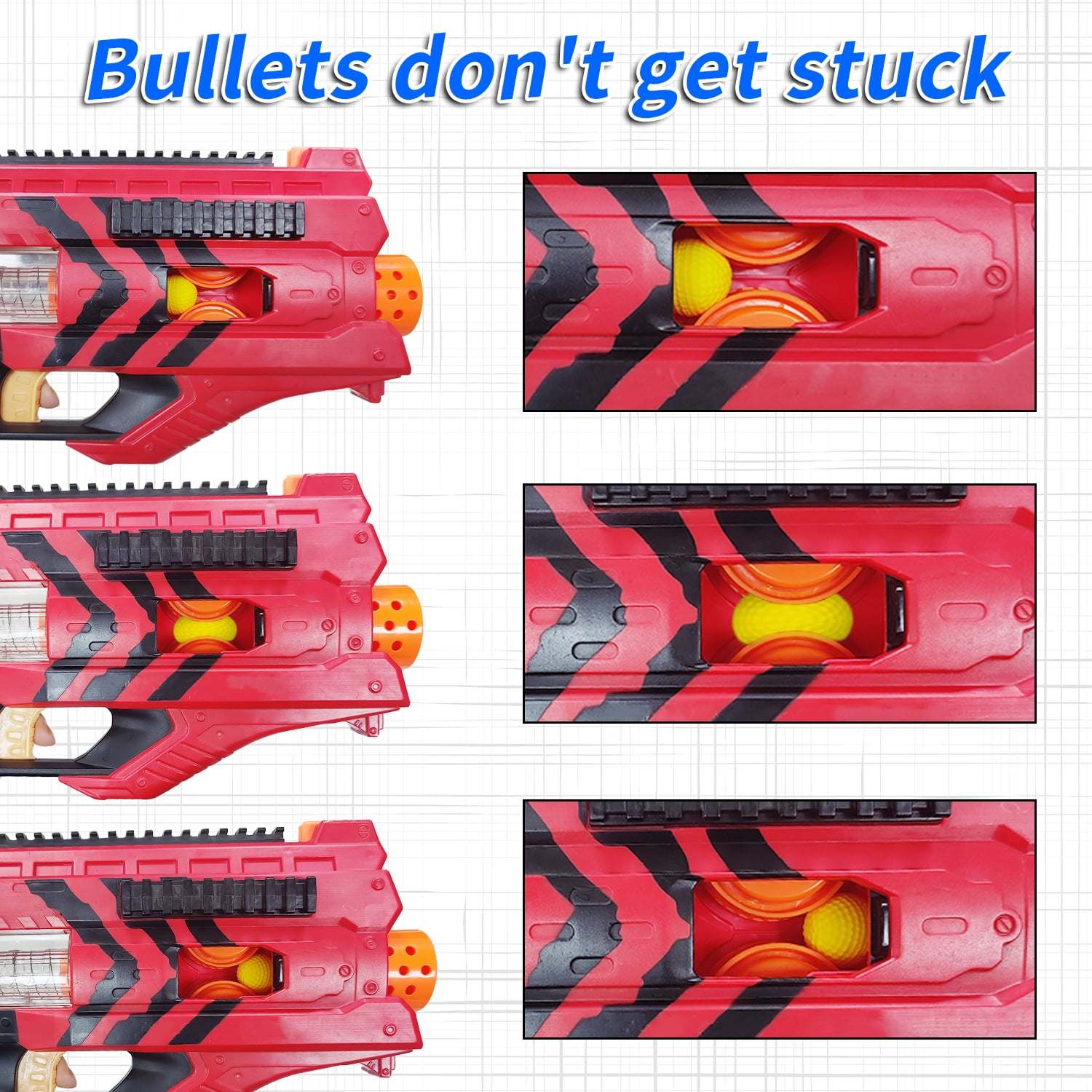 BOROLA 100 Round Refill Pack Compatible for Nerf Rival Blasters(Yellow)