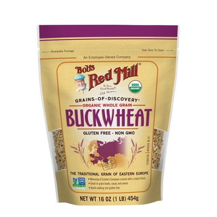 Bob's Red Mill Organic Whole Grain Buckwheat, 16 oz