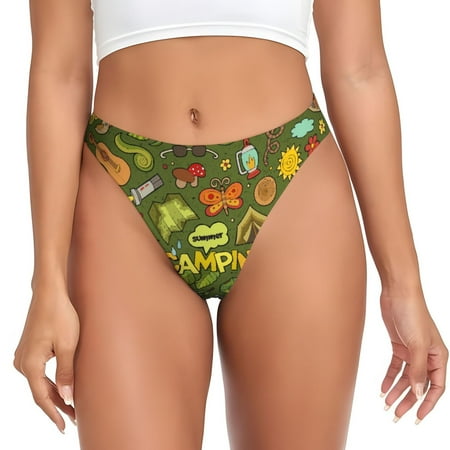 Sigee Camping 1 for Women s G-String Panty  Low Rise  Soft Lace Perfect for Everyday Wear or Special Occasions-3X-Large