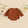 thumbnail image 3 of Mon Premier Ensemble de l'Action de Grâce pour Bébé Fille Garçon Sweat à Manches Longues Imprimé Dinde, 3 of 6