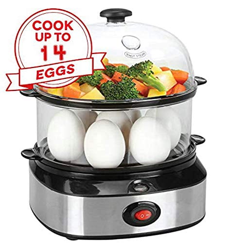 14-Egg Programmable Easy Egg Cooker, Steamer, Poacher (Mint)