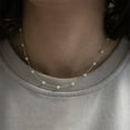 thumbnail image 4 of CFIOZYOS Gold Pearl Necklace for Women, 14K Gold Plated Layered Pearl Necklaces for Women Trendy Simple Herringbone Chain Pearl Necklace for Women Gold Jewelry Gifts, 4 of 10