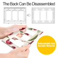 thumbnail image 4 of Yayeee Rocker Switch Wall Plate 2-Gang 4.7"x4.6" Home Decorative Outlet Cover, Cute Cherry, 4 of 6