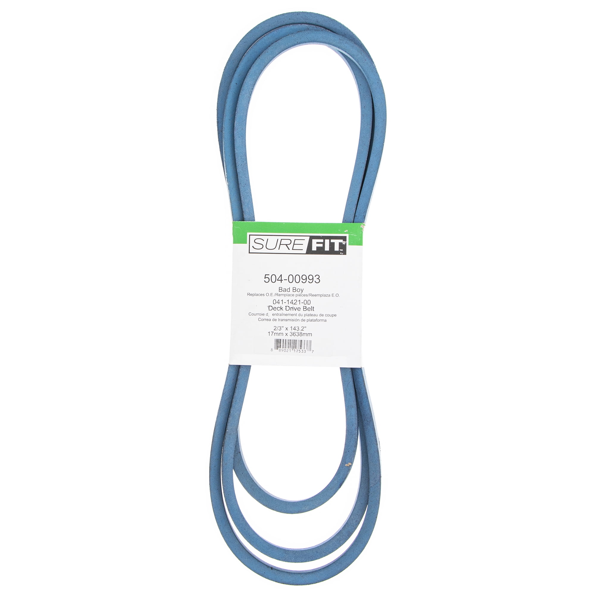 SureFit 50" Deck Drive Belt Replacement for Bad Boy 041142100 ZT50