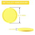 thumbnail image 4 of Portavasos para Coche, 4 Piezas Portavasos Antideslizantes Universales Adornos Incorporados, Accesorios para Interiores de Coche, Amarillo, 4 of 5