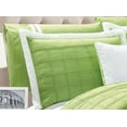 thumbnail image 6 of Legacy Decor 9 pc Pleated Microfiber Comforter Set, Lime Green and White Color, King Size, 6 of 6