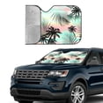 thumbnail image 4 of Bingfone Tropical Summer Palm Car Windshield Sunshade,Sun Foldable Sun Shield Sun Visor For Car - Small, 4 of 9