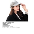 thumbnail image 4 of Womens Woolen Elastic Octagonal Ivy Newsboy Hat Driving Hat Female Sunscreen Hats Painter Tour Cap, 4 of 4