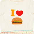 thumbnail image 4 of Inktastic I Love Cheeseburgers Girls Toddler Dress, 4 of 5