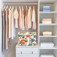 thumbnail image 4 of Yayeee Collapsible Cube Storage Bin with Lid Fabric Closet Decorative Basket with Handles, Colorful Flowers Pattern, 4 of 7
