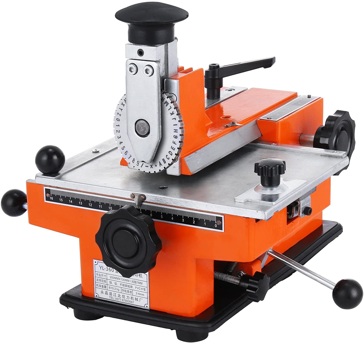 Letter Wheel For Semi-automatic Sheet Embosser Metal marking Stamping Printer U 