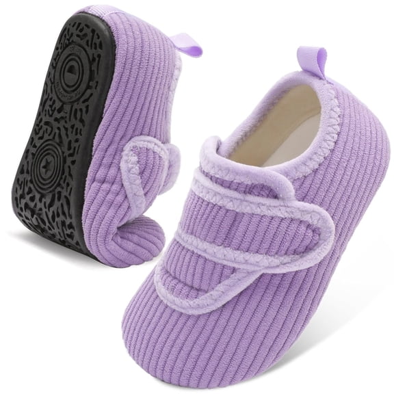JOINFREE Toddler Girls Boys Slippers Kids Soft Warm House Slippers Slip on Bedroom Sock Shoe Indoor Outdoor