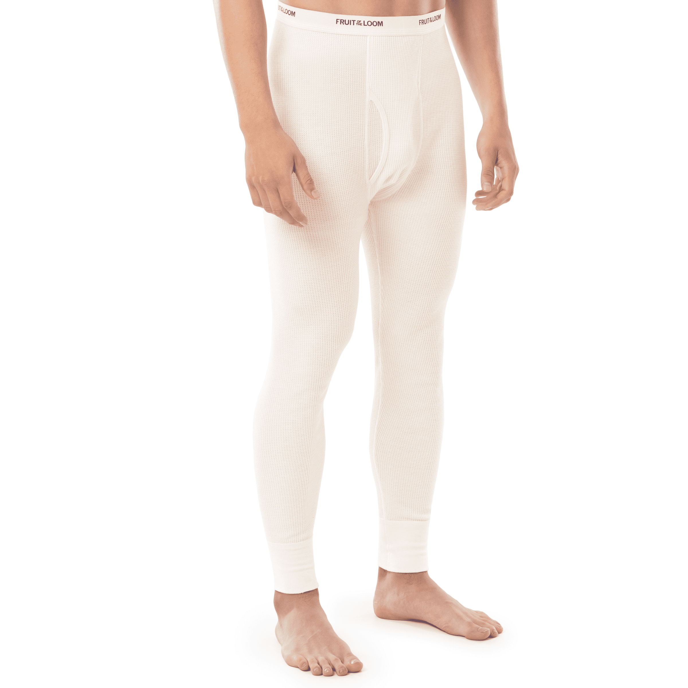 Fruit of the Loom Men's Thermal Waffle Underwear Bottom, 2-Pack, Sizes S-5XL