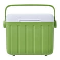 thumbnail image 2 of Yiaieng 6L Hard Insulated Cooler, Portable Hard Shell Cooler Lunch Box, Ice Chest Box with Heavy Duty Handle for Drink, Beverage, Fishing, Camping, Boating (Light Green), 2 of 9