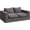 Grey, variant on Yuanmin 64'' Boneless Loveseat, Couches for Living Room, Bean Bag Couch for Adults, with Pillows, Giant Floor Couch, Plush Sofa, Grey, Loveseat